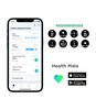 Horloge Withings SCANWATCH 2 Heren HWA10-04 Analoog-digitaal Behuizing Saffier Zwart Bracelette Silicone Zwart Etanchéiteiten 5BAR