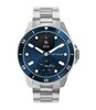 Horloge Withings SCANWATCH NOVA Heren HWA10-07 Analoog-digitaal Behuizing Saffier Blauw Bracelette Roestvrij staal Staal Boucle déployante Etanchéitei