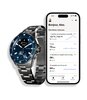 Horloge Withings SCANWATCH NOVA Heren HWA10-07 Analoog-digitaal Behuizing Saffier Blauw Bracelette Roestvrij staal Staal Boucle déployante Etanchéitei