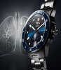 Horloge Withings SCANWATCH NOVA Heren HWA10-07 Analoog-digitaal Behuizing Saffier Blauw Bracelette Roestvrij staal Staal Boucle déployante Etanchéitei