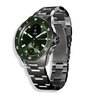 Horloge Withings SCANWATCH NOVA Heren HWA10-08 Analoog-digitaal Behuizing Saffier Groen Bracelette Roestvrij staal Staal Etanchéiteiten 10BAR