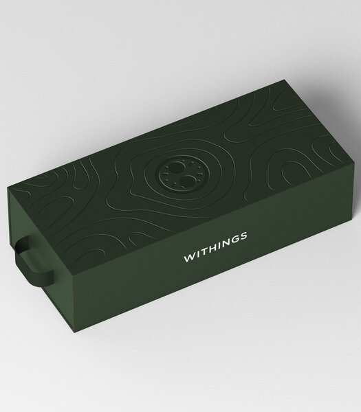 Horloge Withings SCANWATCH NOVA Heren HWA10-08 Analoog-digitaal Behuizing Saffier Groen Bracelette Roestvrij staal Staal Etanchéiteiten 10BAR