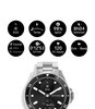 Horloge Withings SCANWATCH NOVA Heren HWA10-09 Analoog-digitaal Behuizing Saffier Zwart Bracelette Roestvrij staal Staal Etanchéiteiten 10BAR