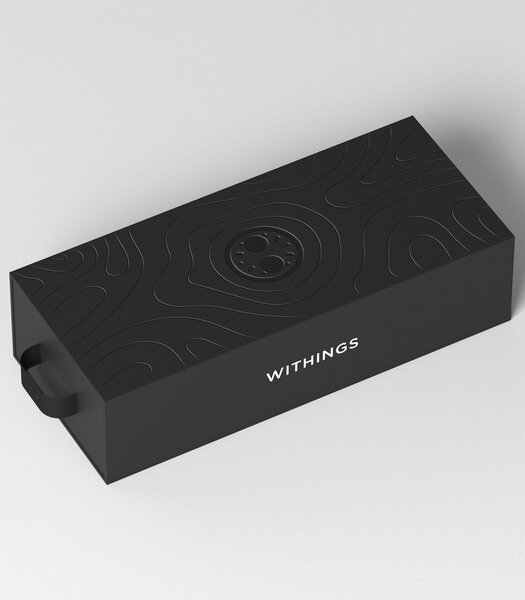 Horloge Withings SCANWATCH NOVA Heren HWA10-09 Analoog-digitaal Behuizing Saffier Zwart Bracelette Roestvrij staal Staal Etanchéiteiten 10BAR