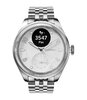 Horloge Withings SCANWATCH NOVA BRILLIANT TITANIUM HWA10-10 Analoog-digitaal Behuizing Saffier Wit Bracelette Roestvrij staal Staal Etanchéiteiten 5BA
