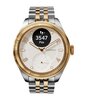 Montre Withings SCANWATCH NOVA BRILLIANT GOLD HWA10-11 Analogue-Digital Cadran Saphir Blanc Bracelet Acier inoxydable Acier / or jaune Etanchéité 5BAR
