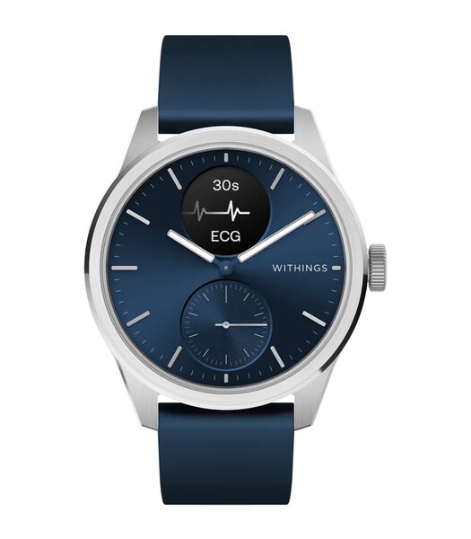 Montre Withings SCANWATCH 2 HWA10-12 Analogue-Digital Cadran Saphir Bleu Bracelet Acier inoxydable Bleu Etanchéité 5BAR