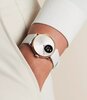 Montre Withings SCANWATCH LIGHT Femme HWA11-01 Analogue-Digital Cadran Saphir Blanc Bracelet Silicone Beige Etanchéité 5BAR