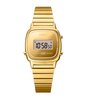 Horloge CASIO CASIO COLLECTION RETRO Unisex LA670WEGS-9AEF Digitaal Behuizing Mineraal Geel Armband Roestvrij staal Staal / geel goud