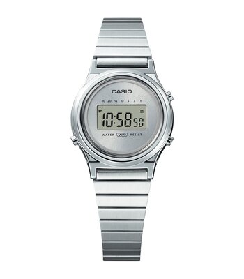 Montre CASIO CASIO COLLECTION RETRO Femme LA700WE-7AEF Digital Cadran Acrylique Argenté Bracelet Acier inoxydable Argenté Boucle ardillon