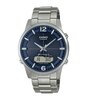 Horloge CASIO RADIO CONTROLLED WATCHES Heren LCW-M170TD-2AER Digitaal + analoog Behuizing Saffier Blauw Bracelette Titanium Zilverkleurig / wit Boucle