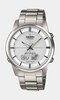 Horloge CASIO RADIO CONTROLLED WATCHES Heren LCW-M170TD-7AER Digitaal + analoog Behuizing Saffier Wit Bracelette Titanium Grijs Boucle déployante Etan