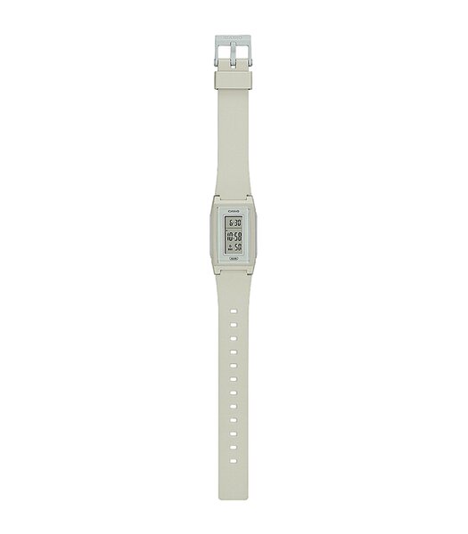Montre CASIO CASIO COLLECTION Homme LF-10WH-8EF Digital Cadran Acrylique Blanc Bracelet Résine recyclé Blanc Boucle ardillon