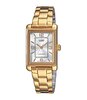 Montre CASIO CASIO COLLECTION Unisexe LTP-1234PG-7AEG Analogue Cadran MINERAL Blanc Bracelet Acier inoxydable Or jaune BOUCLE DEPLOYANTE