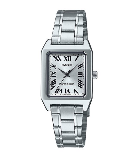 Horloge CASIO CASIO COLLECTION Unisex LTP-B150D-7BEF Analoog Behuizing MINERAAL Zilverkleurig Bracelette Roestvrij staal Zilverkleurig Boucle déployan