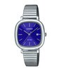 Horloge CASIO CASIO COLLECTION Dames LTP-B166D-2AVEF Analoog Behuizing MINERAAL Blauw Bracelette Roestvrij staal Zilverkleurig Etanchéiteiten 5BAR