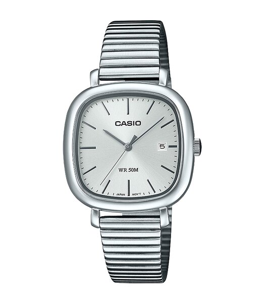 Montre CASIO CASIO COLLECTION Femme LTP-B166D-7AVEF Analogue Cadran MINERAL Argenté Bracelet Acier inoxydable Argenté Etanchéité 5BAR