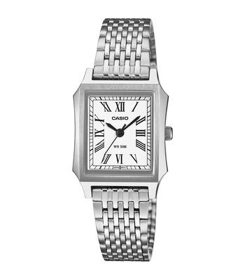 Montre CASIO CASIO COLLECTION Femme LTP-B190D-7BVER Analogique Cadran Minéral Blanc Bracelet Acier inoxydable Acier Etanchéité 5 ATM