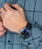 Montre CASIO CASIO COLLECTION Homme MDV-107-1A2VEF Analogue Cadran MINERAL Bleu Bracelet Résine Noir Etanchéité 20BAR