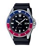 Montre CASIO CASIO COLLECTION Homme MDV-107-1A3VEF Analogue Cadran MINERAL Vert Bracelet Résine Noir Etanchéité 20BAR