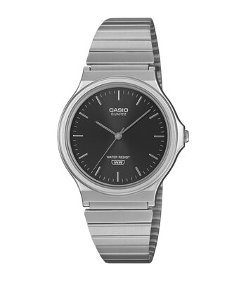 Horloge CASIO CASIO COLLECTION Unisex MQ-24DA-1AEF Analoog Behuizing Hars Zwart Armband Roestvrij staal Staal