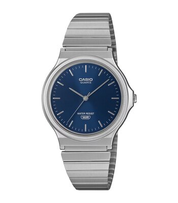 Horloge CASIO CASIO COLLECTION Unisex MQ-24DA-2AEF Analoog Behuizing Hars Blauw Armband Roestvrij staal Staal