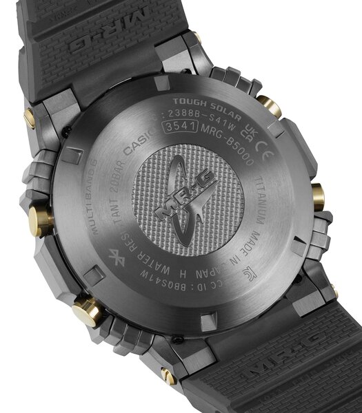 Horloge CASIO G-SHOCK Heren MRG-B5000R-1DR Digitaal Behuizing Acryl Bracelette Hars Zwart Boucle ardillon