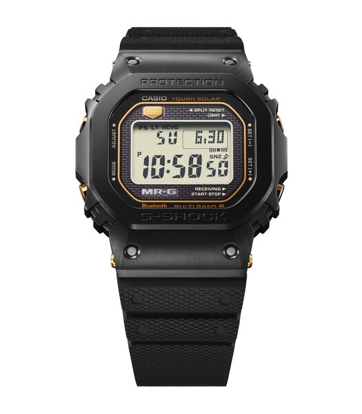 Horloge CASIO G-SHOCK Heren MRG-B5000R-1DR Digitaal Behuizing Acryl Bracelette Hars Zwart Boucle ardillon