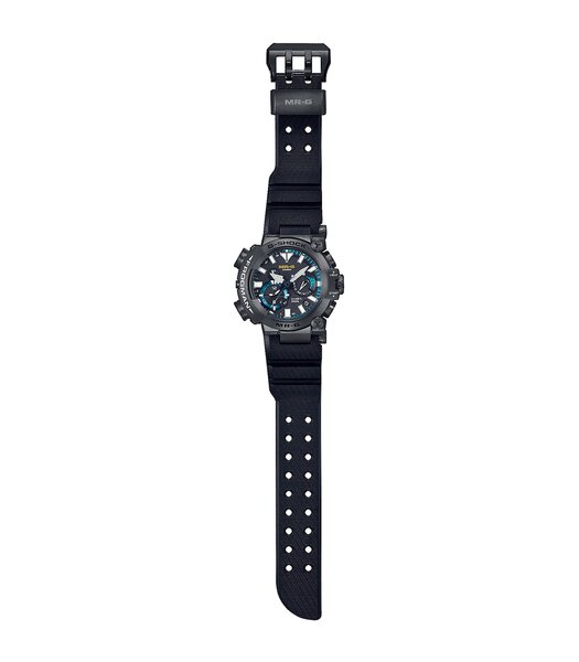 Horloge CASIO G-SHOCK Heren MRG-BF1000R-1ADR Analoog Behuizing Saffier Zwart Bracelette Hars Zwart Boucle déployante Etanchéiteiten 20BAR