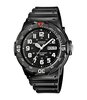 Horloge CASIO CASIO COLLECTION Heren MRW-200H-1BVEG Analoog Behuizing Acryl Zwart Bracelette HARS Zwart Boucle ardillon Etanchéiteiten 10BAR