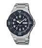 Horloge CASIO CASIO COLLECTION Heren MRW-200HD-1BVEF Analoog Behuizing Acryl Zwart Bracelette Roestvrij staal Staal BOUCLE DEPLOYANTE Etanchéiteiten 1