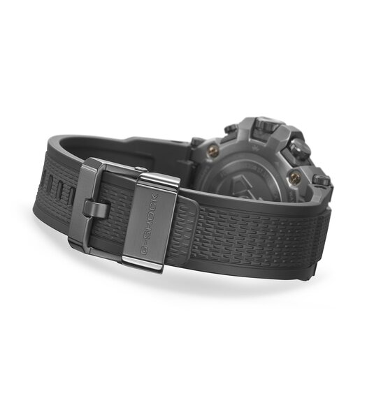 Horloge CASIO G-SHOCK Heren MTG-B3000B-1AER Analoog Behuizing Saffier Zwart Bracelette Hars Zwart Boucle déployante Etanchéiteiten 20BAR