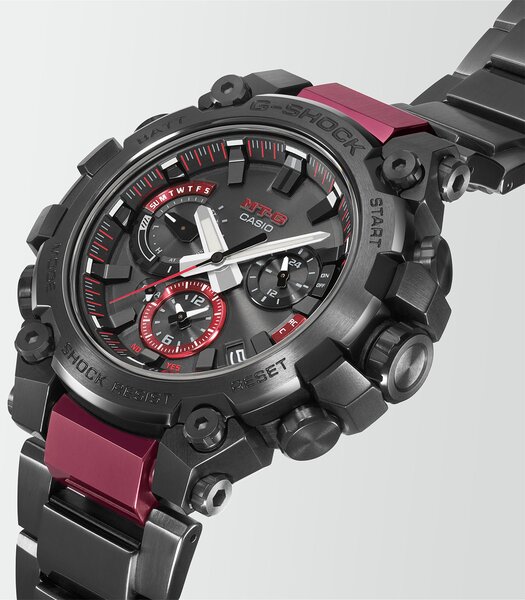 Montre CASIO G-SHOCK Homme MTG-B3000BD-1AER Analogue Cadran Saphir Noir Bracelet Acier inoxydable Noir Boucle déployante Etanchéité 20BAR