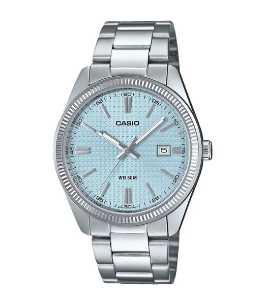 Montre CASIO CASIO COLLECTION Homme MTP-1302PE-2AVEF Analogique Cadran Minéral Bleu Bracelet Acier inoxydable Acier Etanchéité 5 BAR