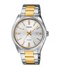 Horloge CASIO CASIO COLLECTION Unisex MTP-1302PSG-7AVEF Analoog Behuizing MINERAAL Wit Armband Roestvrij staal Staal / geel goud UITKLAPBARE BOEGEN Wa