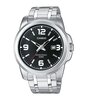 Montre CASIO CASIO COLLECTION Homme MTP-1314PD-1AVEF Analogue Cadran MINERAL Noir Bracelet Acier inoxydable Acier BOUCLE DEPLOYANTE Etanchéité 5BAR
