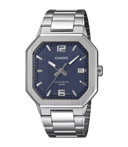 Montre CASIO CASIO COLLECTION Homme MTP-B195D-2AVEF Analogique Cadran Minéral Acier Bracelet Acier inoxydable Acier Clip / clasp Etanchéité 5 ATM