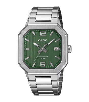 Montre CASIO CASIO COLLECTION Homme MTP-B195D-3AVEF Analogique Cadran Minéral Acier Bracelet Acier inoxydable Acier Clip / clasp Etanchéité 5 ATM
