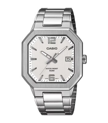 Montre CASIO CASIO COLLECTION Homme MTP-B195D-7AVEF Analogique Cadran Minéral Gris Bracelet Acier inoxydable Gris Clip / clasp Etanchéité 5 ATM
