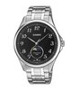 Horloge CASIO CASIO COLLECTION Heren MTP-M110D-1AVER Analoog Behuizing MINERAAL Zwart Bracelette Roestvrij staal Zilverkleurig Etanchéiteiten 5BAR