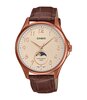 Horloge CASIO CASIO COLLECTION Heren MTP-M110RL-5AVER Analoog Behuizing MINERAAL Bruin Bracelette Leer Bruin Etanchéiteiten 5BAR