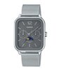 Horloge CASIO CASIO COLLECTION Unisex MTP-M305M-8AVER Analoog Behuizing Saffier Zwart Armband Roestvrij staal Staal Uitklapbare lus Waterdichtheid 10