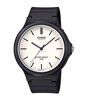 Horloge CASIO CASIO COLLECTION Heren MW-240-7EVEF Analoog Behuizing Acryl Wit Bracelette HARS Zwart Boucle ardillon Etanchéiteiten 5BAR