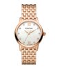 Montre PONTIAC AMBER Femme P10060 Analogue Cadran Saphir NACRE Bracelet Acier inoxydable Or rose BOUCLE DEPLOYANTE Etanchéité 5ATM