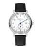 Horloge PONTIAC MONOTIME Heren P20103 Analoog Behuizing Saffier Wit Bracelette Leer Zwart Boucle ardillon Etanchéiteiten 5BAR