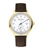 Horloge PONTIAC MONOTIME Heren P20104 Analoog Behuizing Saffier Wit Bracelette Leer Bruin Boucle ardillon Etanchéiteiten 5BAR