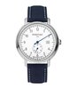 Horloge PONTIAC MONOTIME Heren P20140 Analoog Behuizing Saffier Wit Bracelette Leer Blauw Boucle ardillon Etanchéiteiten 5 ATM