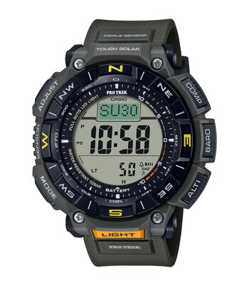 Montre CASIO PROTREK Homme PRG-340-3ER Analogique Cadran Saphir Noir Bracelet Acier inoxydable Acier Boucle déployante Etanchéité 10 BAR