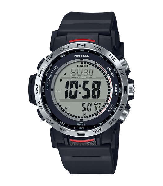 Horloge CASIO PROTREK Heren PRW-35-1AER Analoog Behuizing Saffier Zwart Bracelette Roestvrij staal Staal Boucle déployante Etanchéiteiten 10 BAR