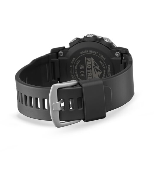 Horloge CASIO PROTREK Heren PRW-35-1AER Analoog Behuizing Saffier Zwart Bracelette Roestvrij staal Staal Boucle déployante Etanchéiteiten 10 BAR
